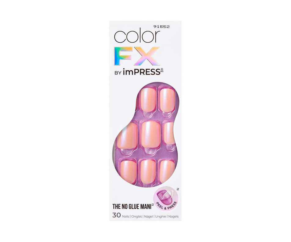 ImPress Color FX Short Square Nails, Satellite, 30 units – Kiss ...