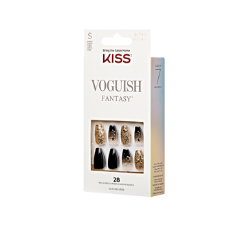 Image 4 of product Kiss - Voguish Fantasy Press-On Nails, Hush Rush - Short - Almond Shaped, 28 units