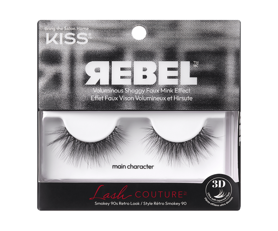 Rebel Lash Couture False Eyelashes, Main Character, 1 unit – Kiss ...