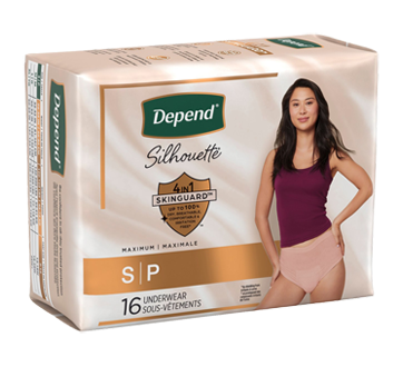 Image 2 of product Depend - Silhouette Women Incontinence Underwear, Pink - Small, 16 units