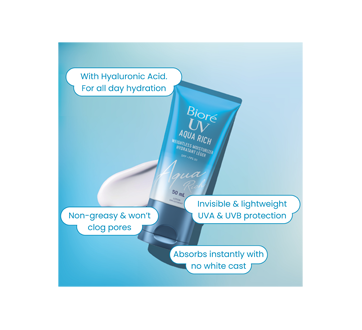 Bioré UV Aqua Rich Weightless Moisturizer SPF 50, 50 ml