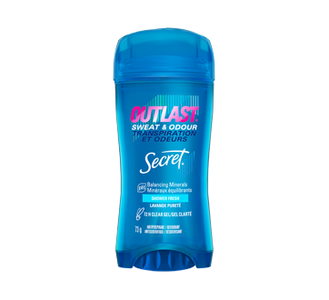 Outlast Clear Gel Antiperspirant Deodorant for Women, Shower Fresh, 73 g