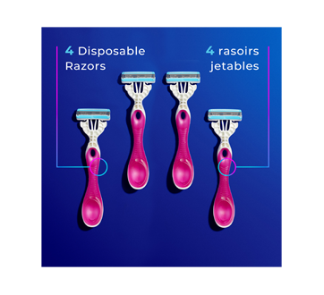 Image 3 of product Schick - Hydro Silk 3 Blades Disposable Razors, 4 units