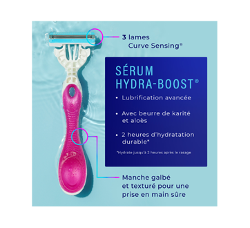 Image 5 of product Schick - Hydro Silk 3 Blades Disposable Razors, 4 units