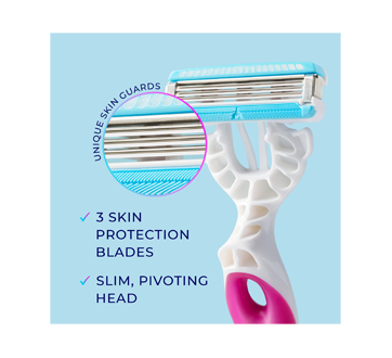 Image 7 of product Schick - Hydro Silk 3 Blades Disposable Razors, 4 units