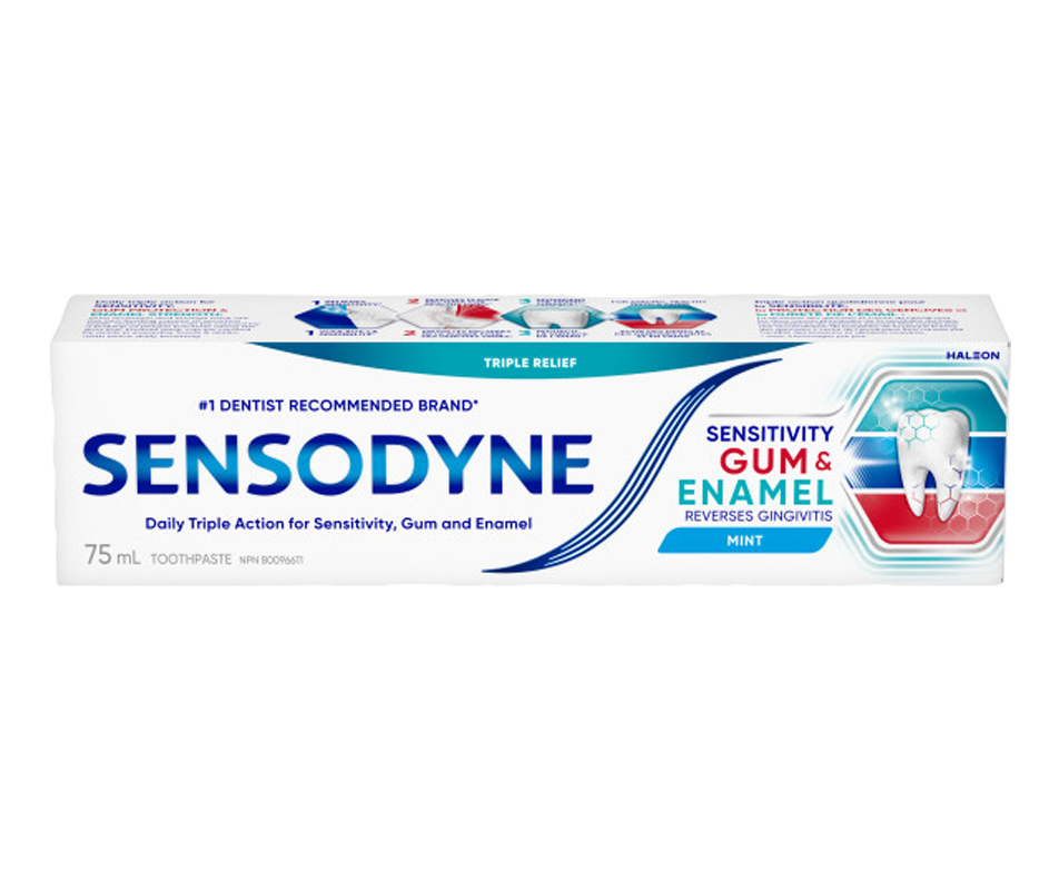 Sensitivity Gum & Enamel Toothpaste, Mint, 75 ml – Sensodyne ...