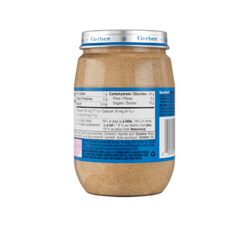 Image 4 of product Gerber - Mealtime Purée For Babies and Toddlers, Apple Cinnamon Oatmeal, 159 ml