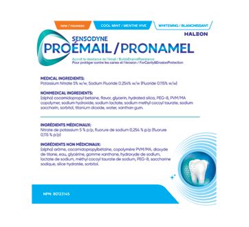 Image 2 of product Sensodyne - Pronamel Active Shield Whitening Toothpaste, Cool Mint, 75 ml