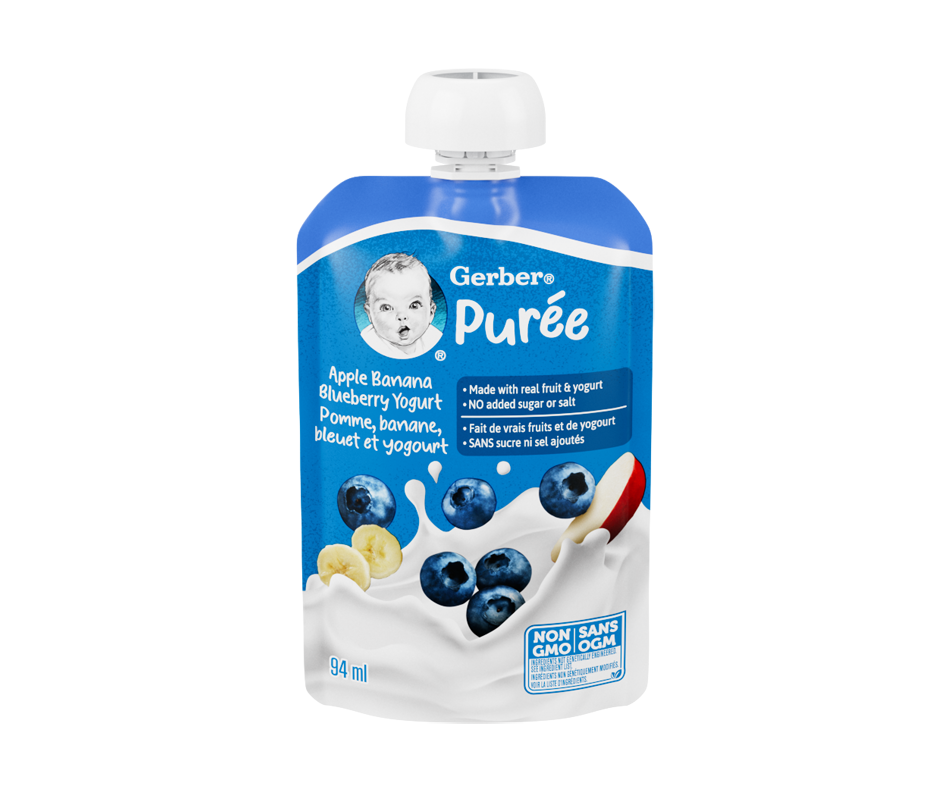 Purée For Babies & Toddlers Made With Real Fruit and Yogurt, Apple ...