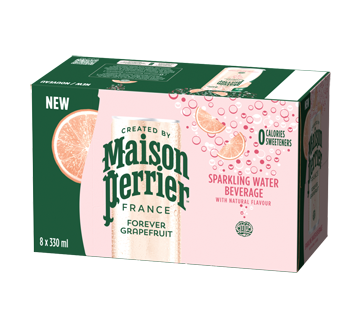 Image 3 of product Maison Perrier - Forever Grapefruit Sparkling Water Beverage, Grapefruit, 8 x 330 ml