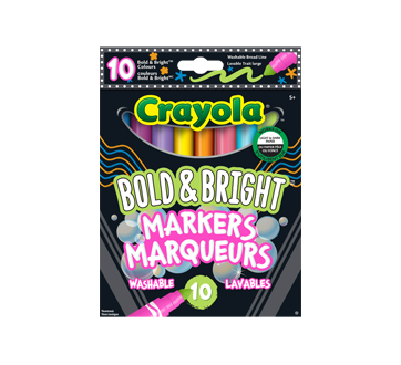 Bold & Bright Washable Markers, 10 units