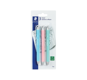 Retractable Erasers Set, 3 units