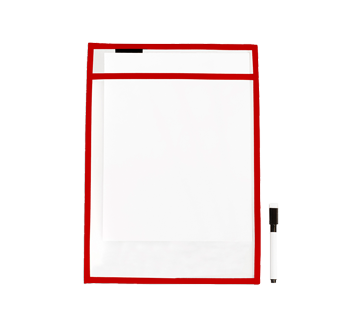 Acetate with pen, Red, 1 unit