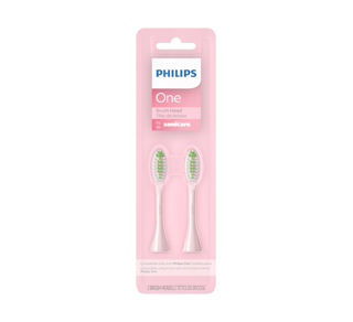 One by Sonicare Brush Heads, Pink, 2 units