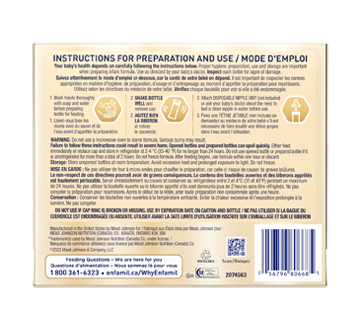 Image 2 of product Enfamil A+ - NeuroPro Infant Formula Ready to Feed Nursettes Bottles, 0 to 12 months, 6 x 59 ml