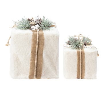 Gift Box with Plush Material, 2 units