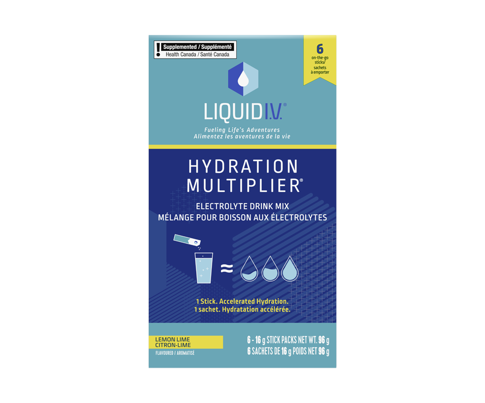 Hydration Multiplier Electrolyte Drink Mix Lemon Lime 6 X 16 G Liquid I V Electrolytes