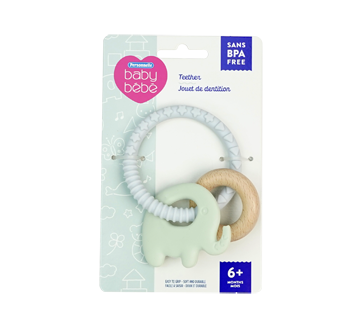 Baby Teether, Elephant & Wood, 1 unit