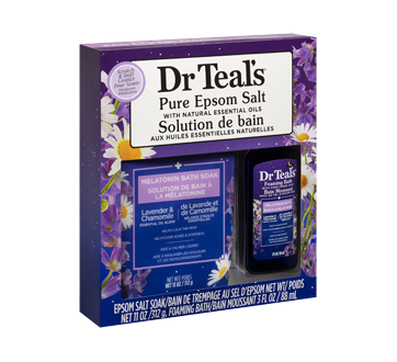 Image 2 of product Dr Teal's - Epsom Salt Bath with Melatonin Gift Set, 2 units