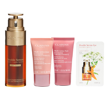 Image 2 of product Clarins - Double Serum Light Texture & Multi-Active Age-Defying Set, 4 units