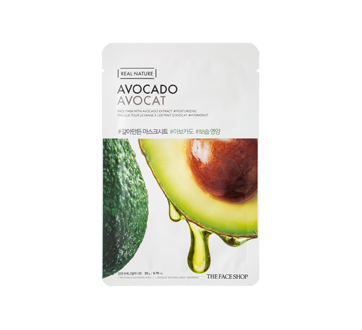 Real Nature Sheet Mask, Avocado, 20 g