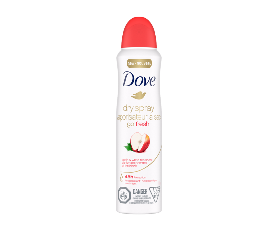 Go Fresh Antiperspirant Dry Spray Apple And White Tea 107 G Dove Deodorant Jean Coutu 6642