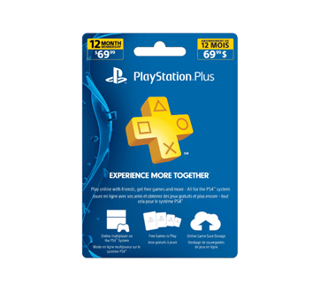 carte ps plus PlayStation Plus 12 Month Membership, 1 unit – Incomm : Game cards 