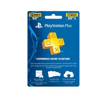 carte ps plus PlayStation Plus 12 Month Membership, 1 unit – Incomm : Game cards 