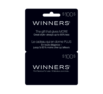 $100 Winners Gift Card, 1 unit – Incomm : Other gift cards