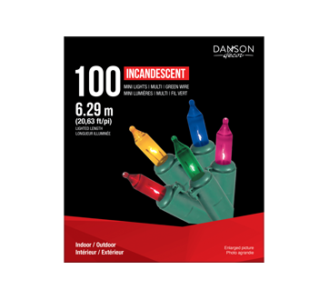 100 Mini Incandescent Lights, Multicolour, 100 units – Danson Decor