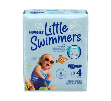 Little Swimmers Disposable Swim Diapers, Size 4, 18 units