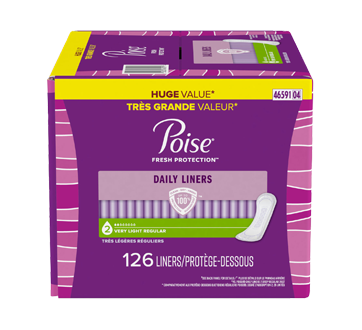 Daily Ultra Thin Incontinence Panty Liners, Very Light Flow, Regular, 48  units – Poise : Incontinence