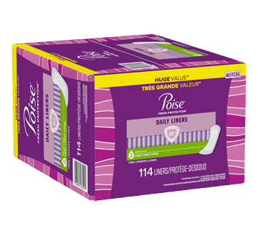 Poise Liners Long Length - Very Light - 114s