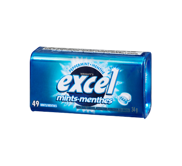 Excel Mints Peppermint, 49 units