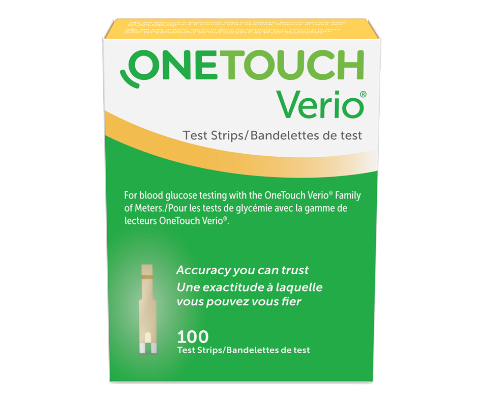 Verio Test Strips 100 Units OneTouch Diagnostic Device Jean Coutu   Onetouch Verio Test Strips 100 Units 