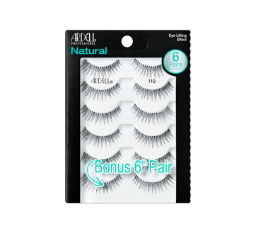 Natural Lashes Multipack 110, Black, 5 units