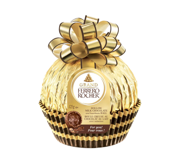 Grand Rocher Hollow Hazelnut Milk Chocolate Ball, 125 g