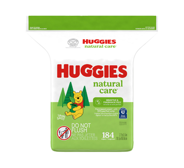 Image 3 of product Huggies - Natural Care Sensitive Baby Wipes, Unscented, 184 units