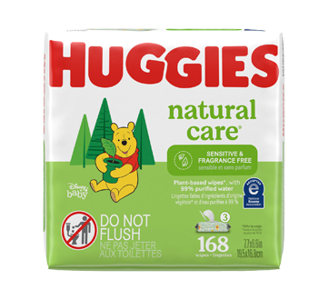 Image 3 of product Huggies - Natural Care Sensitive Baby Wipes, Unscented, 168 units