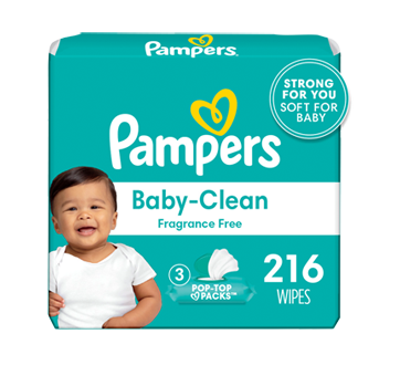 Baby Wipes Complete Clean Unscented 3X Pop-Top, 216 units