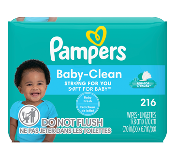 Image 20 of product Pampers - Baby Wipes Complete Clean Scented 3X Pop-Top, 216 units