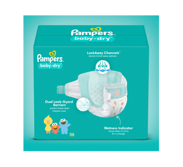 Image 6 of product Pampers - Baby Dry Diapers, Size 6, Super Pack, 64 units