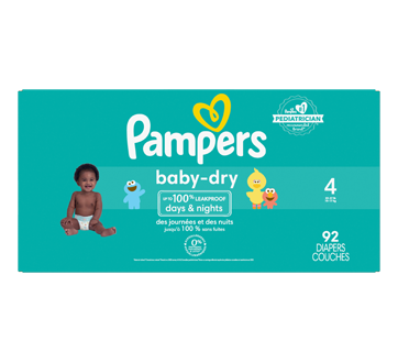 Image 3 of product Pampers - Baby-Dry Diapers, Size 4, 92 units