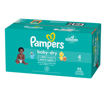 Image 5 of product Pampers - Baby-Dry Diapers, Size 4, 92 units