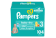 Thumbnail 1 of product Pampers - Baby Dry Diapers Size 3, 104 units