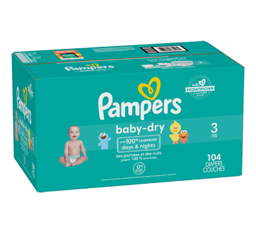 Image 4 of product Pampers - Baby Dry Diapers Size 3, 104 units