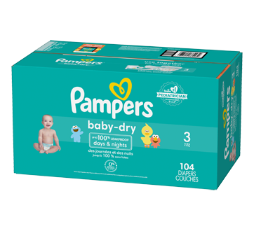 Image 5 of product Pampers - Baby Dry Diapers Size 3, 104 units