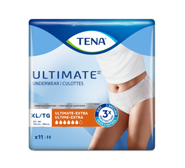 Unisex Incontinence Underwear Ultimate Absorbency, Extra Large, 11 units