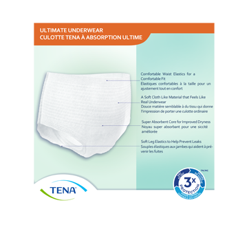 Unisex Incontinence Underwear Ultimate Absorbency, Extra Large, 11 units