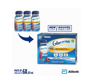 Image 2 of product Glucerna - Nutritional Drink for People with Diabetes, Mixed Berry, 6 x 237 ml